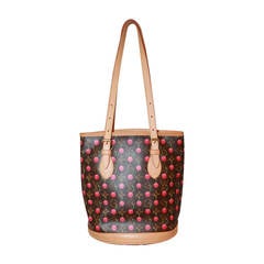 WGACA Louis Vuitton Brown Murakami Cherry Sac Plat - Brown / Red – Kith