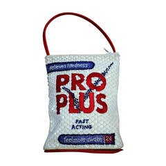 Limited Edition Anya Hindmarch " Pro Plus " Novelty Sequin Evening Bag