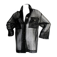Vintage Paco Rabanne Avant Garde Blazer Jacket w/ Metal Buttons Brand New