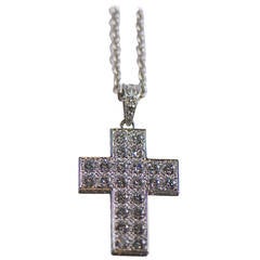 Cartier Diamond Cross Necklace