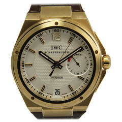 IWC Rose Gold Ingenieur Wristwatch with Power Reserve