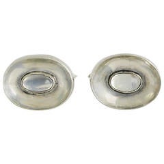 Antonio Pineda Moonstone .970 Silver Cufflinks