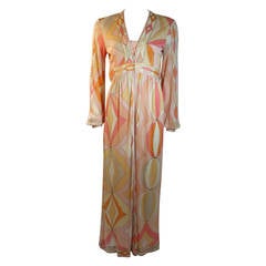 Emilio Pucci Plunge Neckline Maxi Dress 5