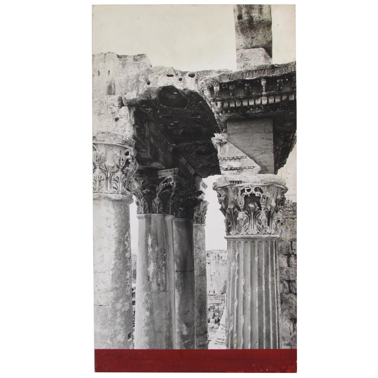 Baalbek Ruins Photo from New York Worlds Fair 1964