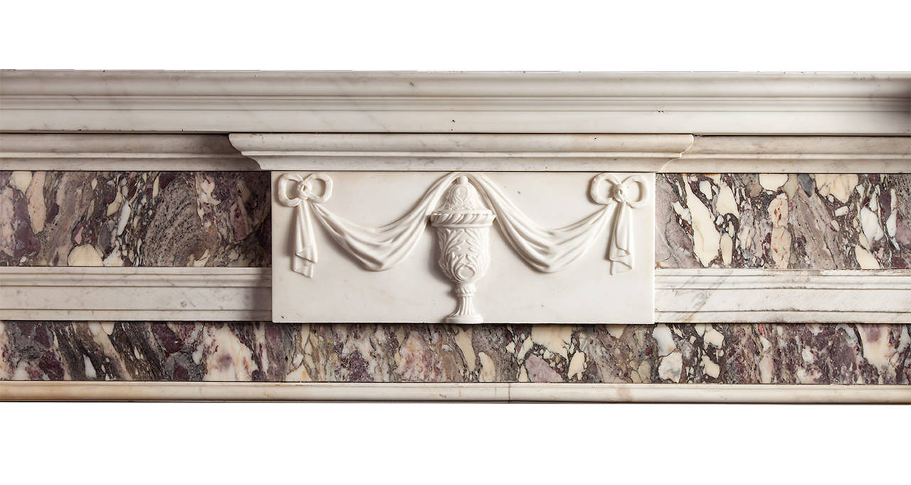 18th Century Irish Antique Marble Mantelpiece