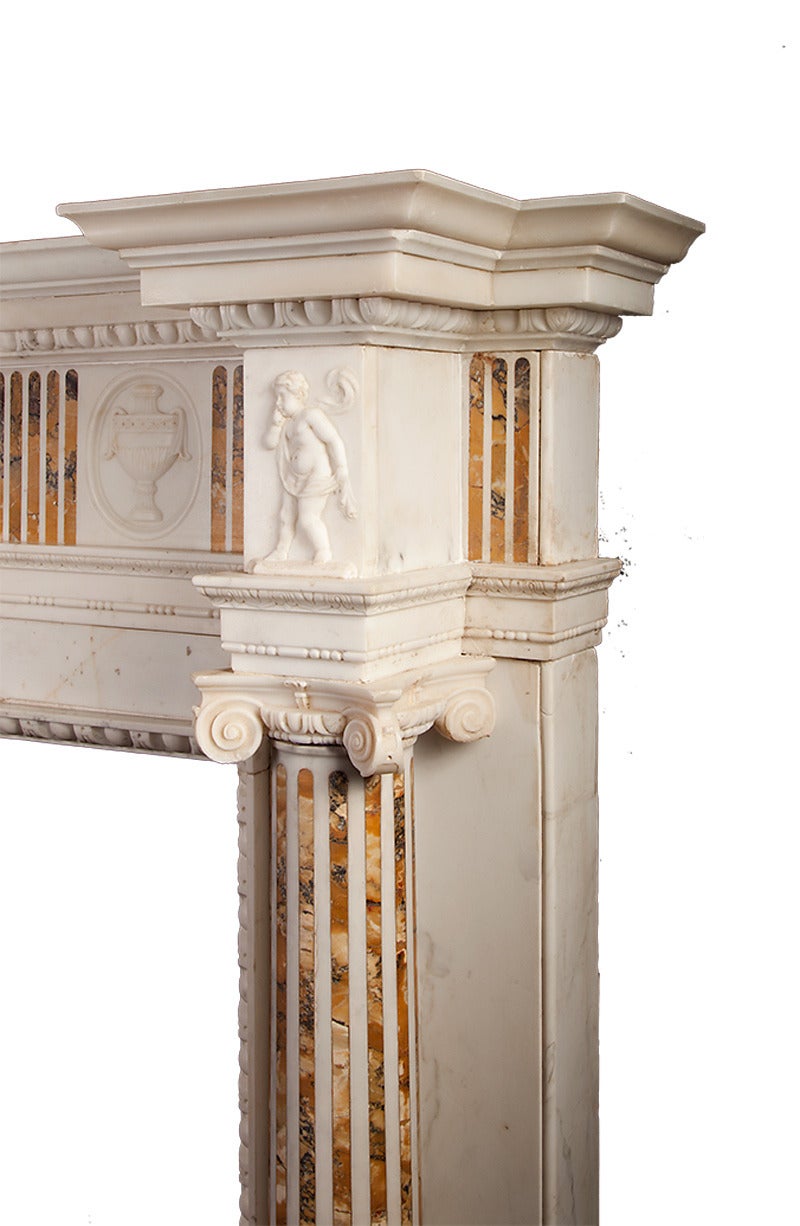 Antique Marble Fireplace in the Adam style In Good Condition In Tyrone, Northern Ireland