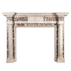 18th Century Irish Antique Marble Mantelpiece