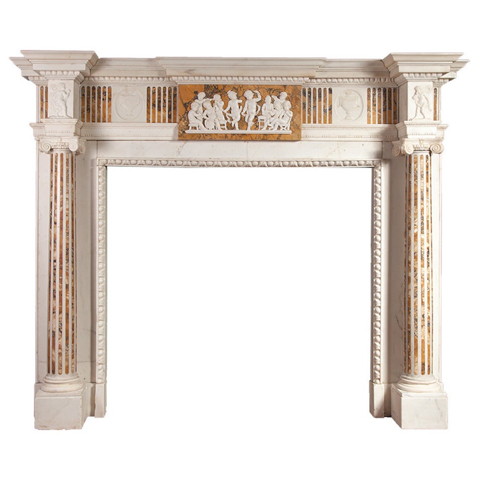 Antique Marble Fireplace in the Adam style