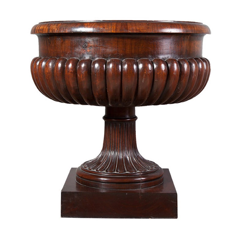 George IV Carved Mahogany Wine Cooler For Sale