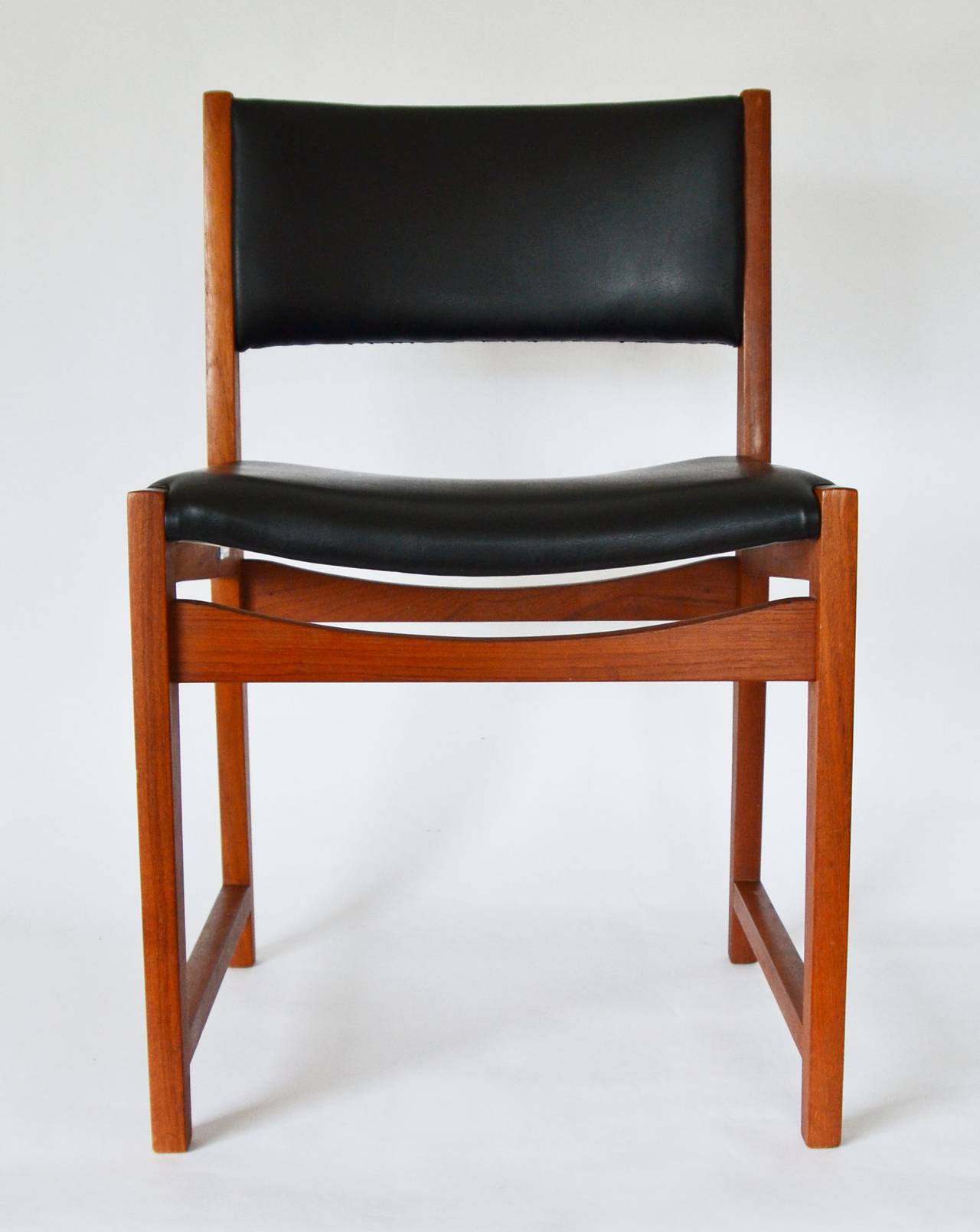 Mid-20th Century Set of Four Peter Hvidt No. 350 Danish Teak Dining Chairs, 1960s