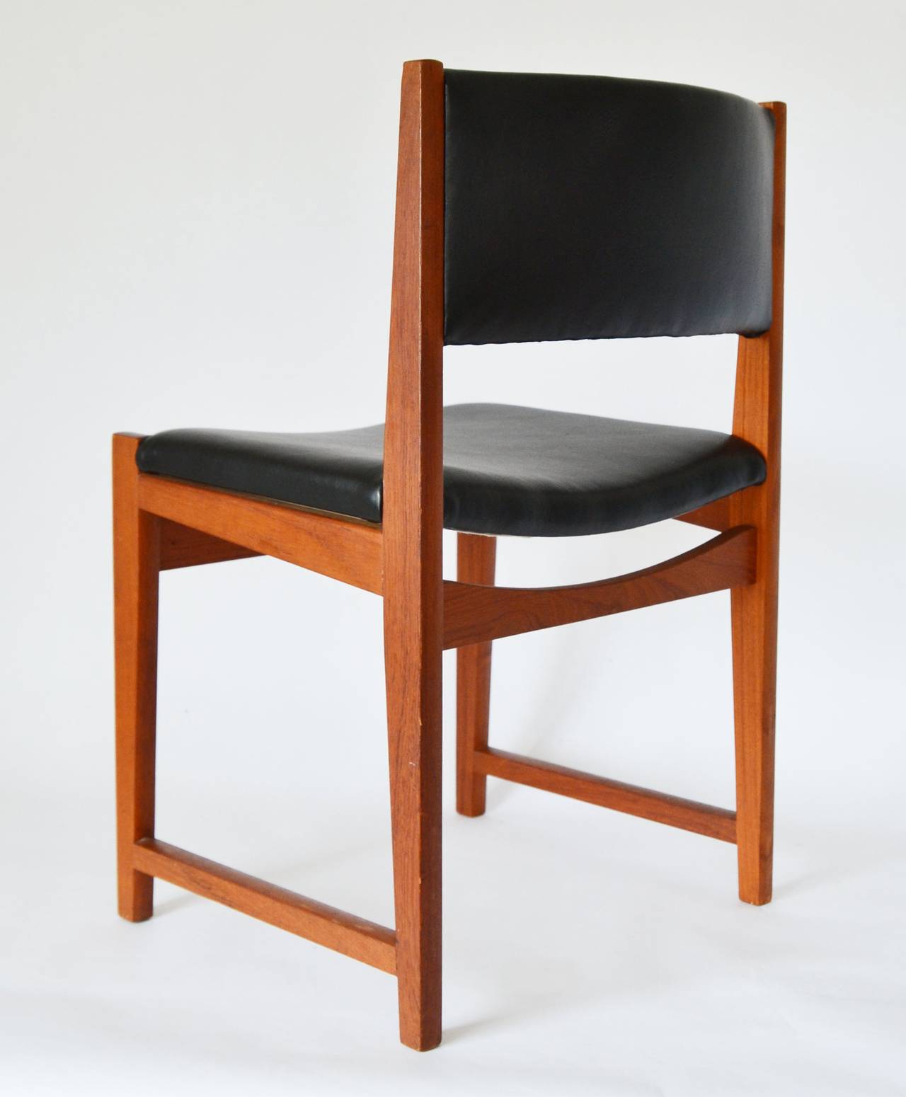 Set of Four Peter Hvidt No. 350 Danish Teak Dining Chairs, 1960s 2