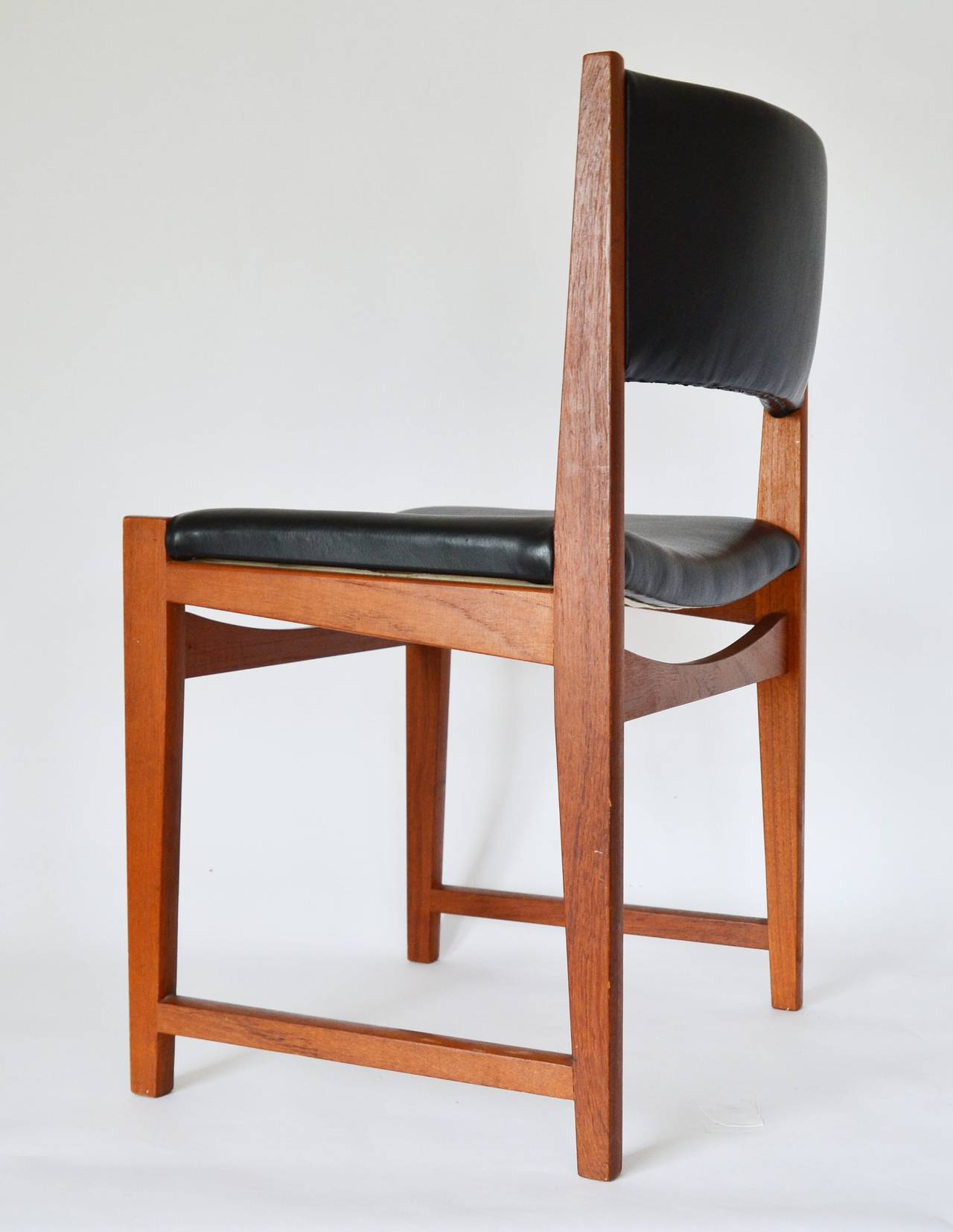 Set of Four Peter Hvidt No. 350 Danish Teak Dining Chairs, 1960s 1