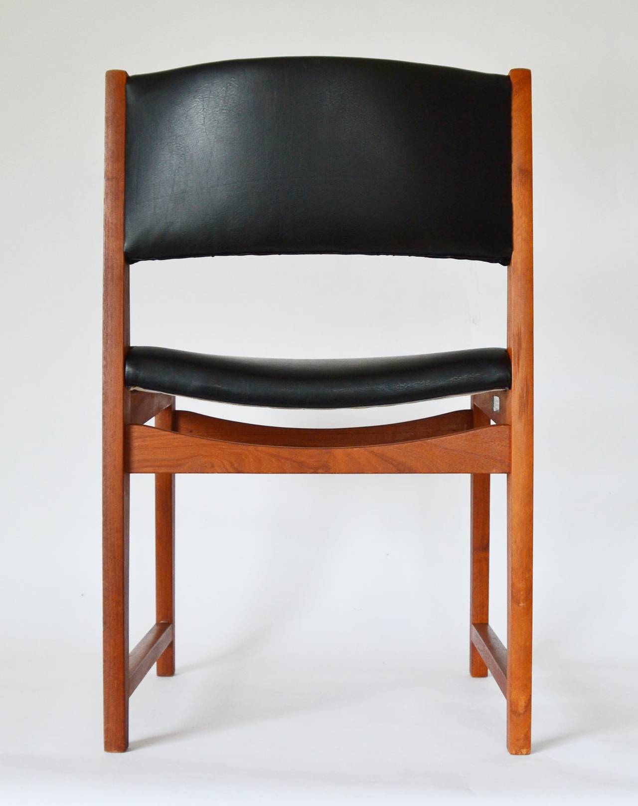 Set of Four Peter Hvidt No. 350 Danish Teak Dining Chairs, 1960s 3
