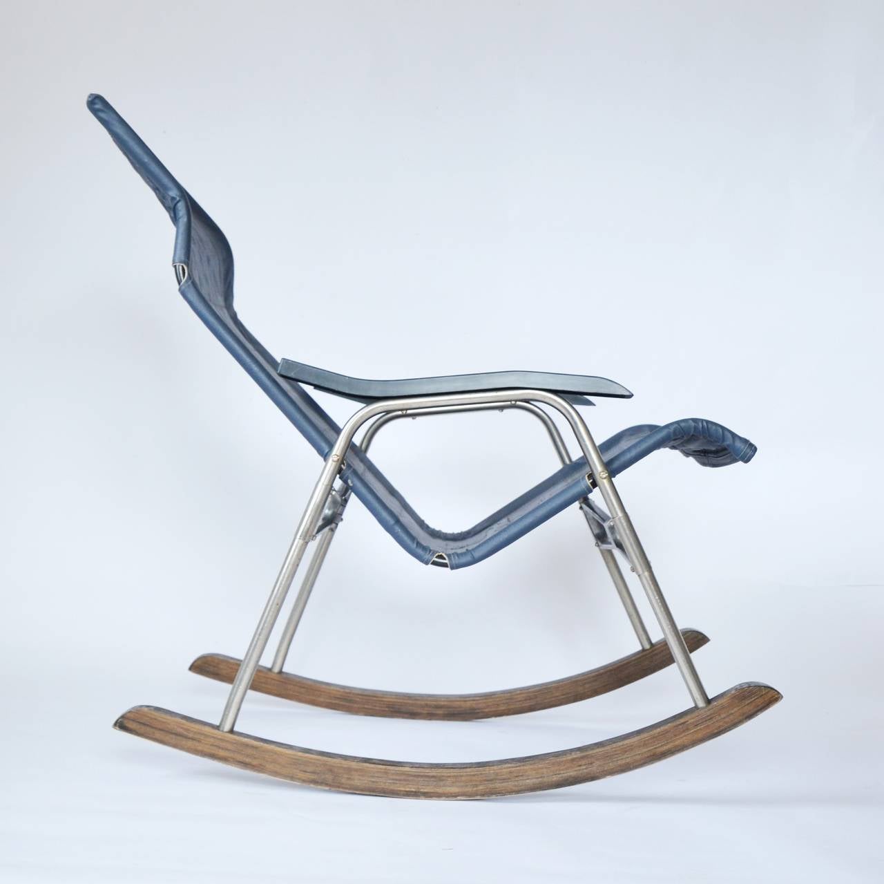 German Rocking Chair, Foldable, 1970s