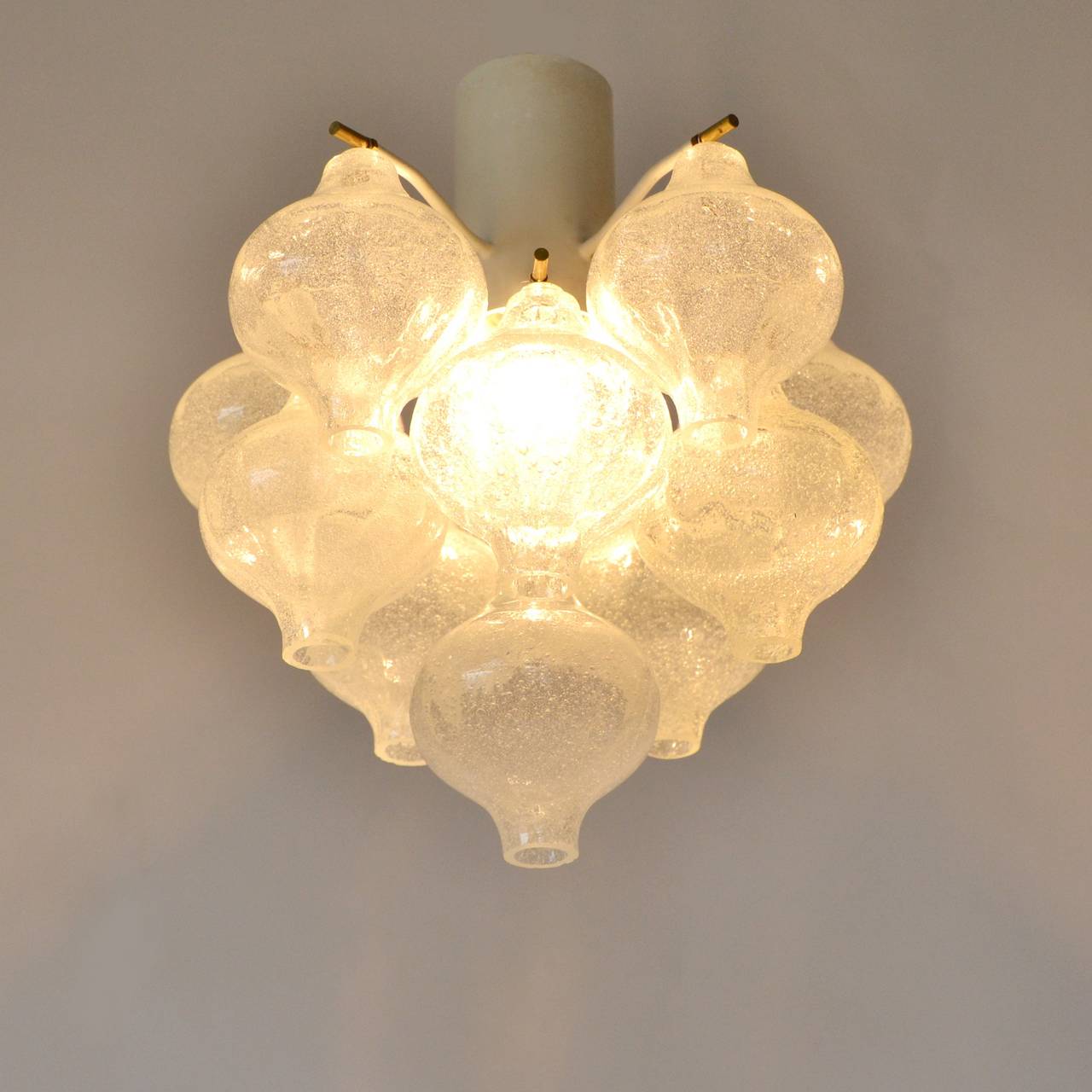 Austrian Kalmar Tulipan Glass Chandelier Flush Mount