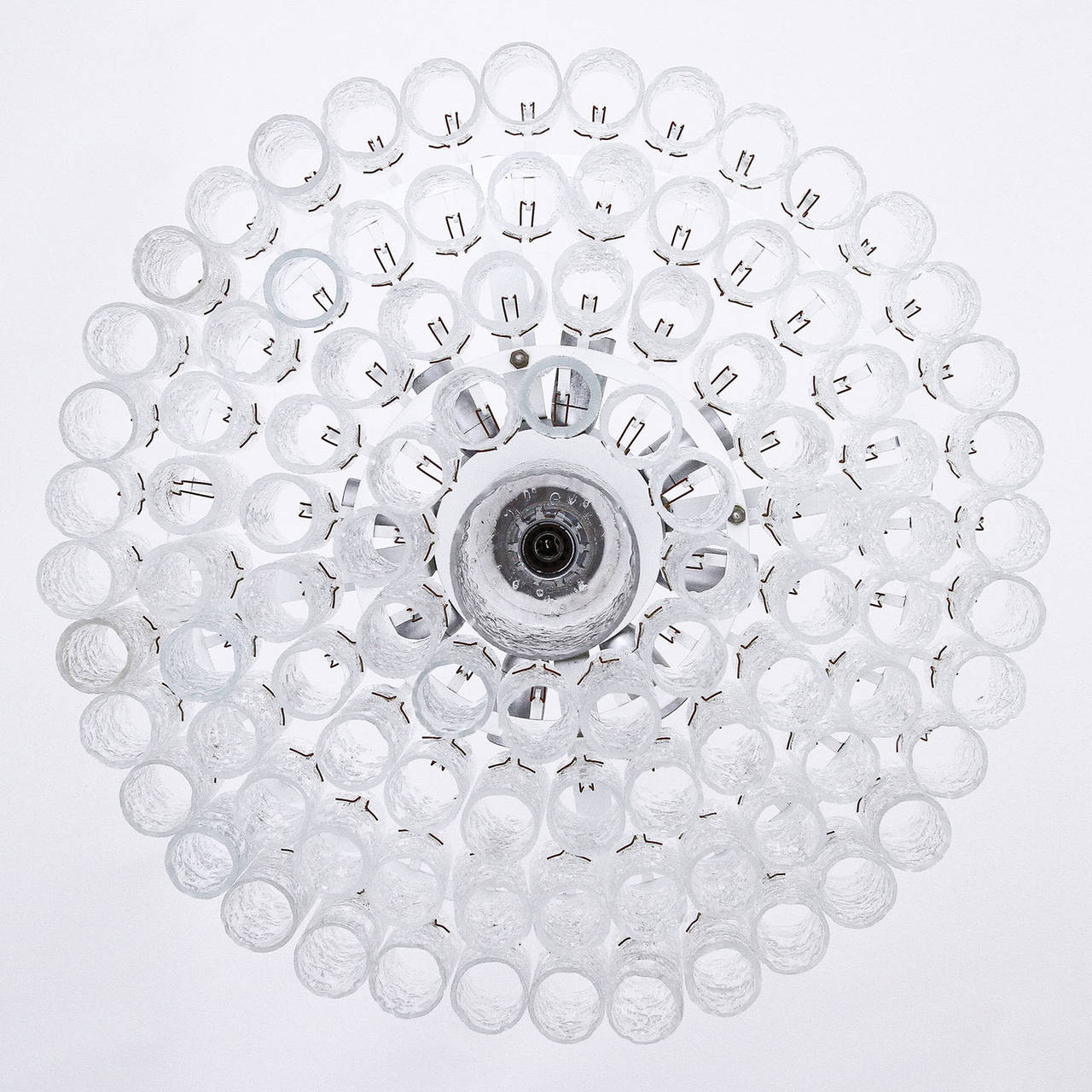 Mid-20th Century Large Glass Chandelier by Doria, 1960s