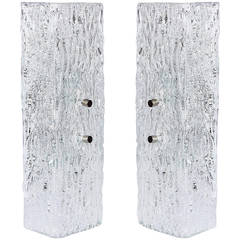 Pair of Kalmar Glass Sconces or Wall Lights, 1950s 12