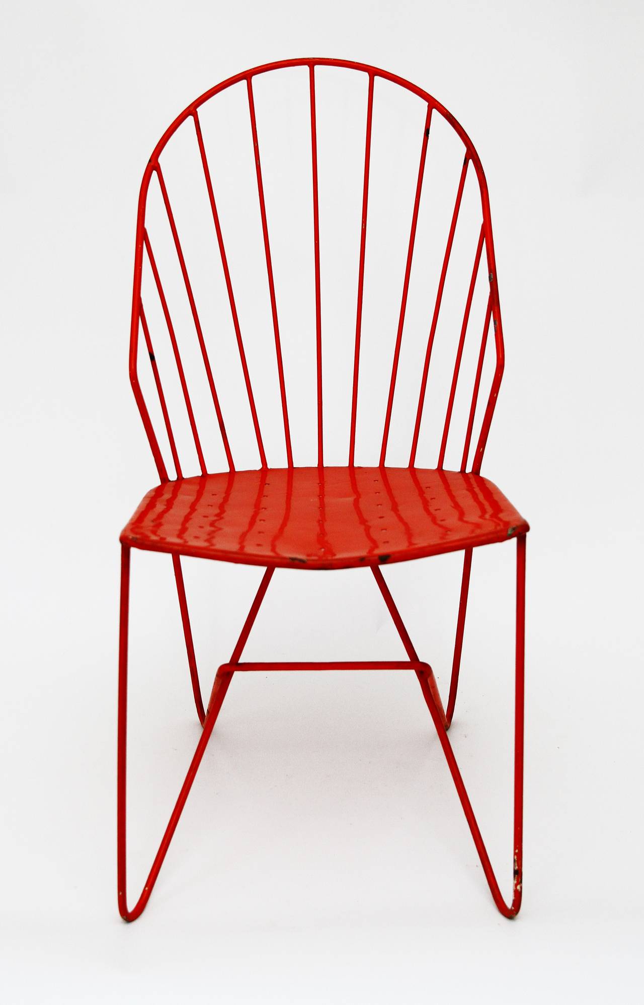 Mid-Century Modern Four Wire Chairs Sonett by Karl Fostel Erben, Austria Vienna, 1950s For Sale