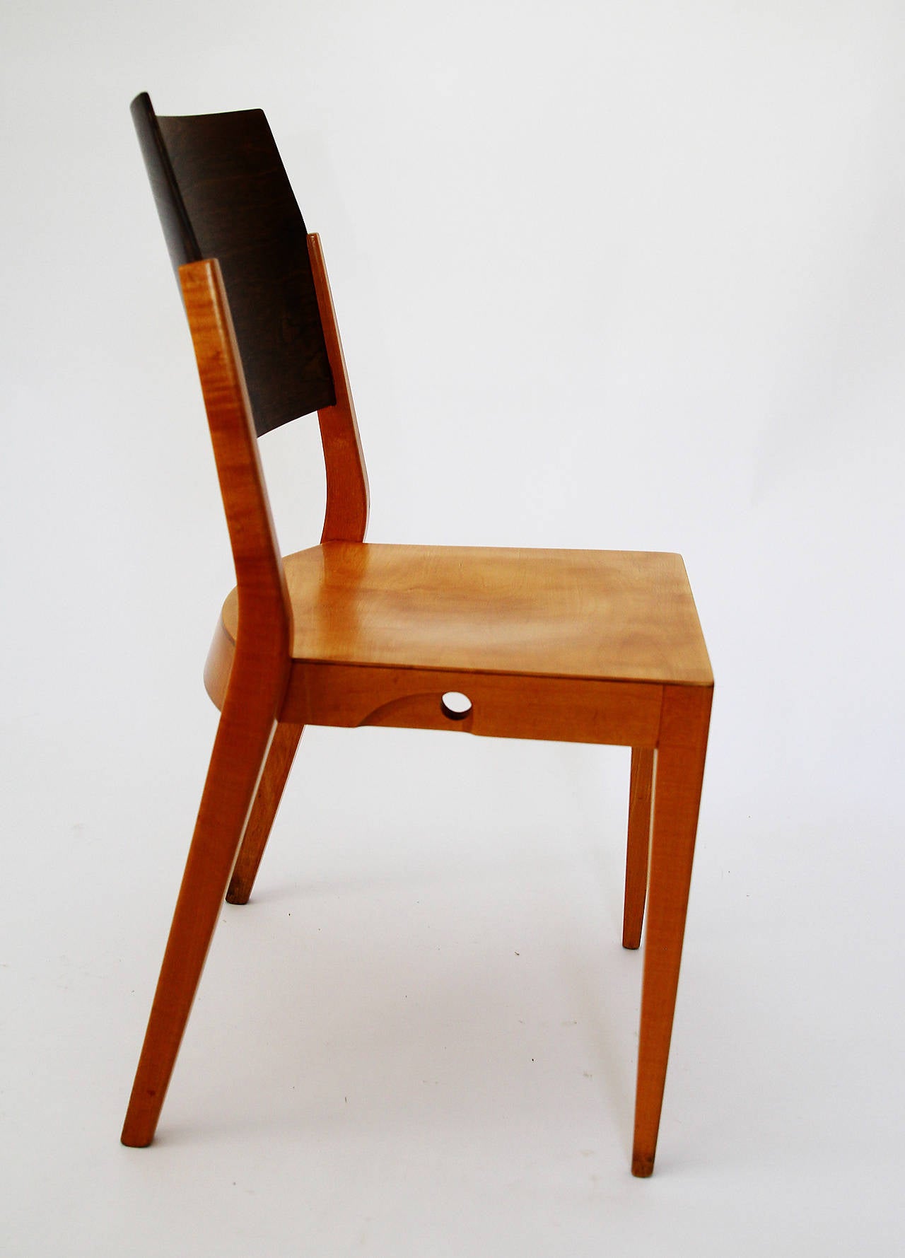 Mid-20th Century Four Important Austrian Stacking Chairs by Karl Schwanzer, 1950s