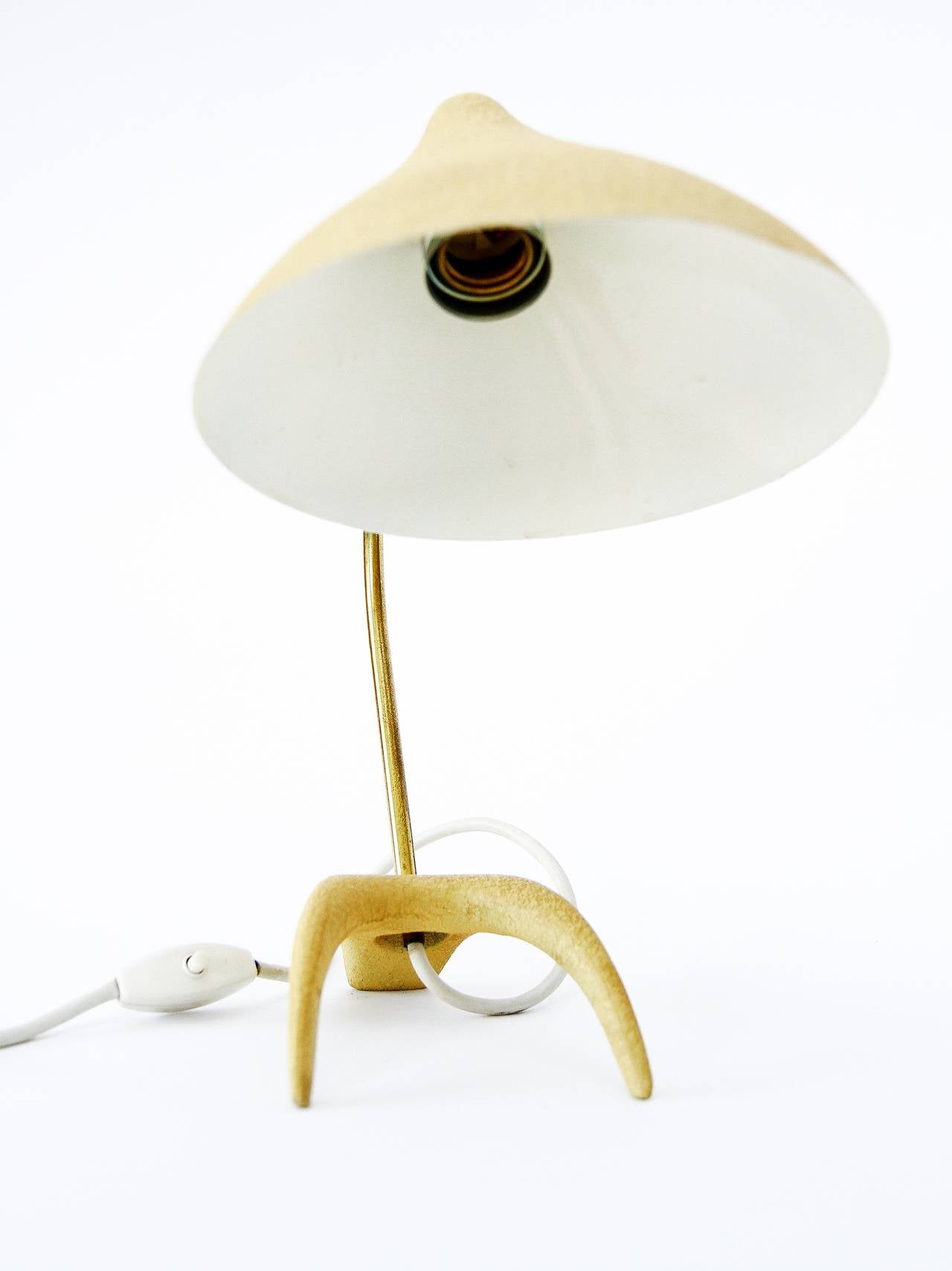 Mid-Century Modern 1950s Louis Kalff Tripod Table or Desk Lamp for Philips