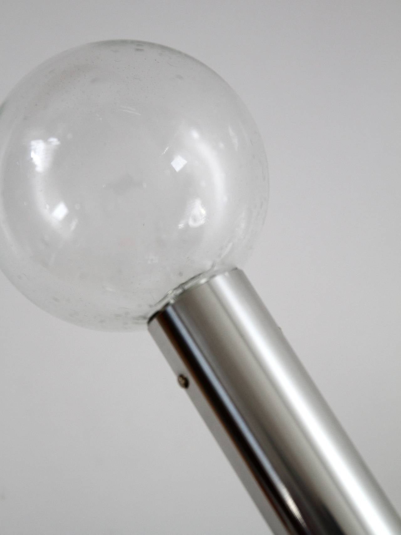 Atomic Sputnik-Leuchte Einbaubeleuchtung aus Glas Chrom von Kalmar, 1960er Jahre im Zustand „Hervorragend“ in Hausmannstätten, AT