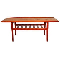 Danish Teak Coffee Table by Grete Jalk, 1960s 2