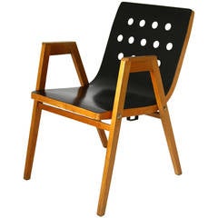 1950s Stacking Chair or Armchair Vienna City Hall by Roland Rainer