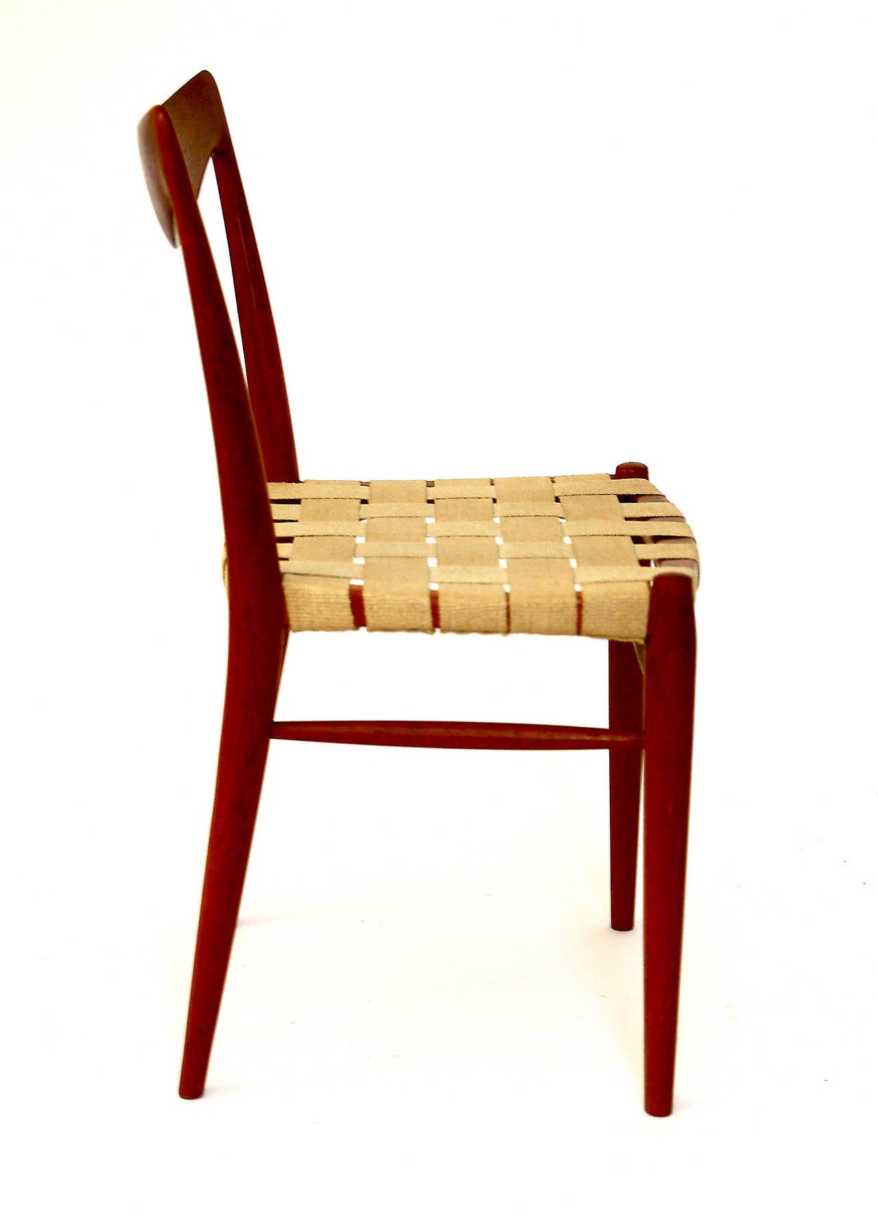 Scandinavian Modern Set of Six Niels Moller Style Teak Dining Chairs, 1960s