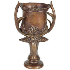 1890s Antique German Bronze Chalice