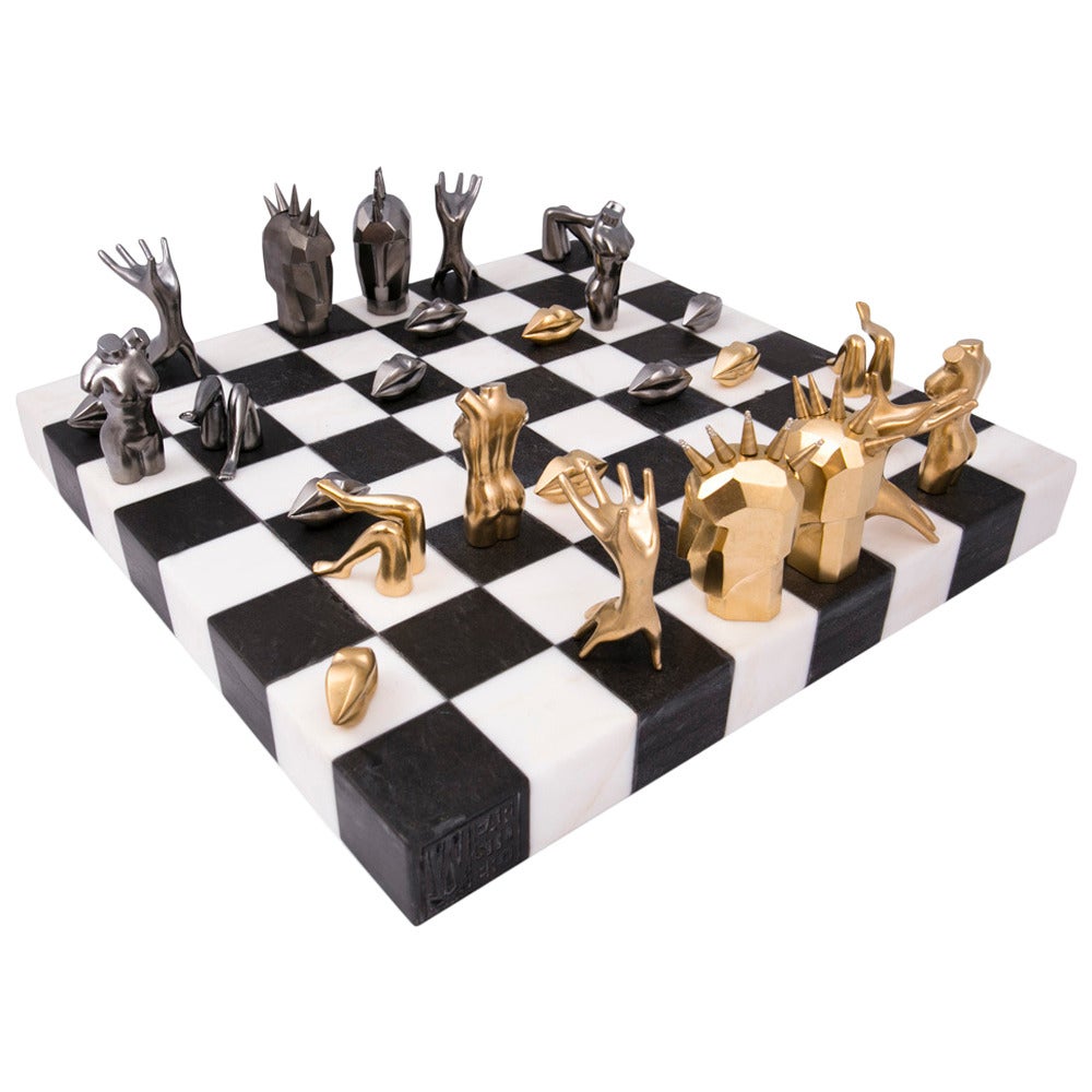 Kelly Wearstler Dichotomy Chess Set For Sale