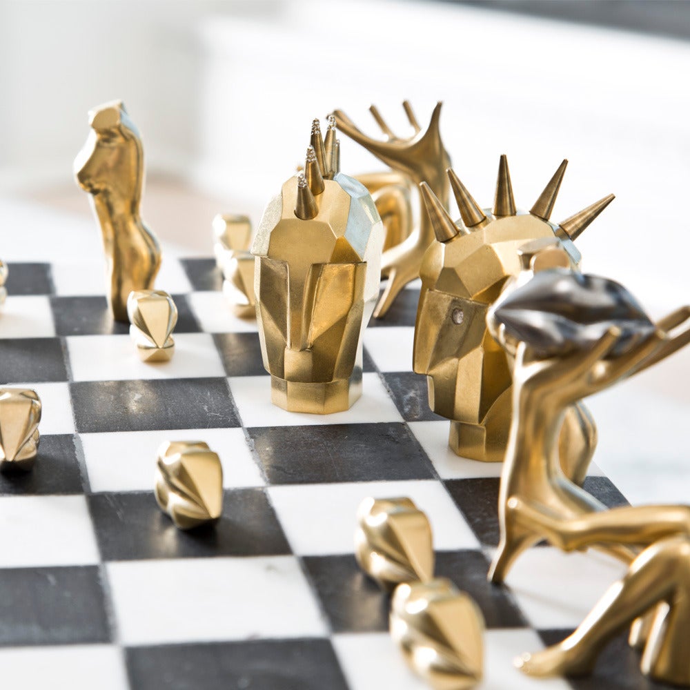 Kelly Wearstler Dichotomy Chess Set For Sale 2