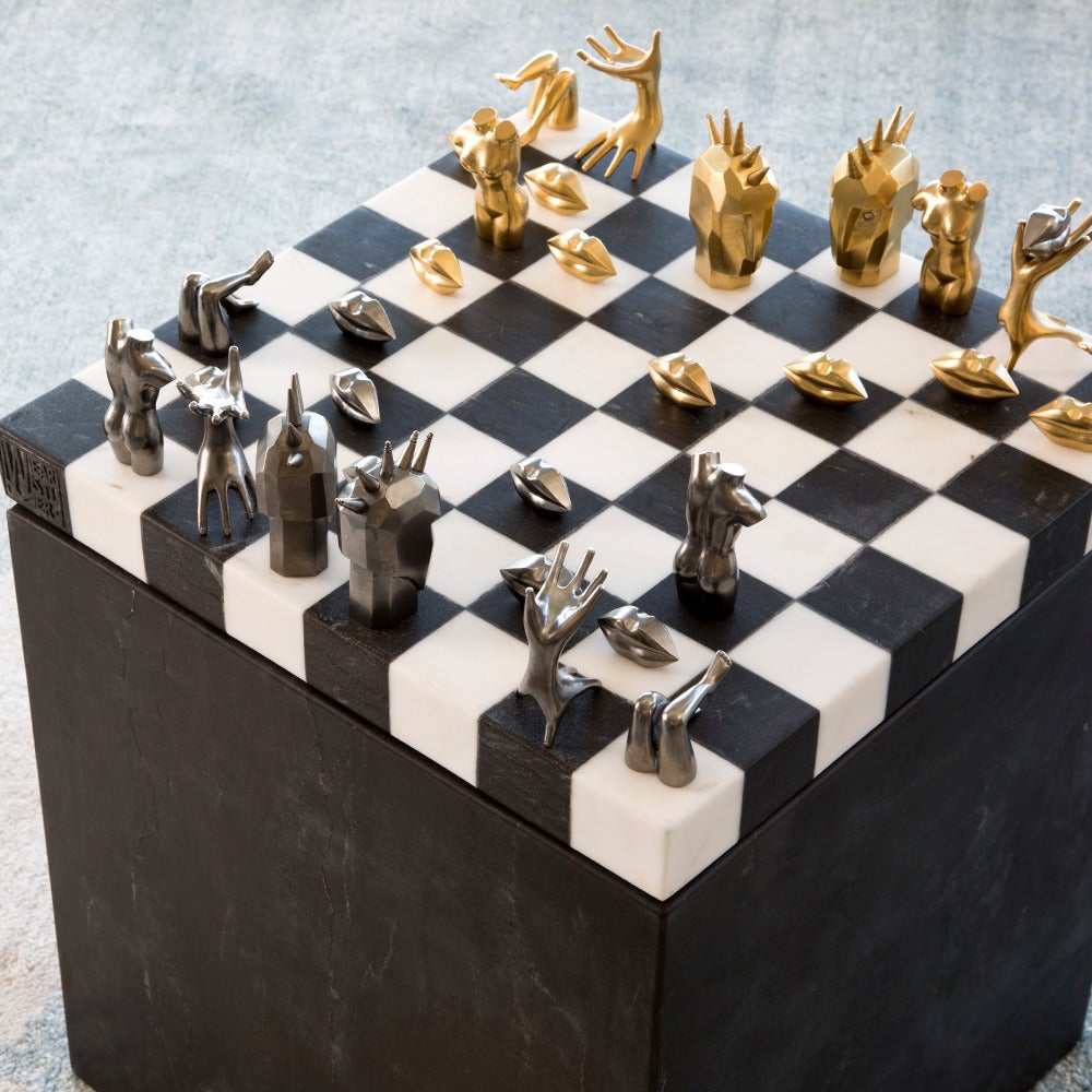 Kelly Wearstler Dichotomy Chess Set For Sale 3