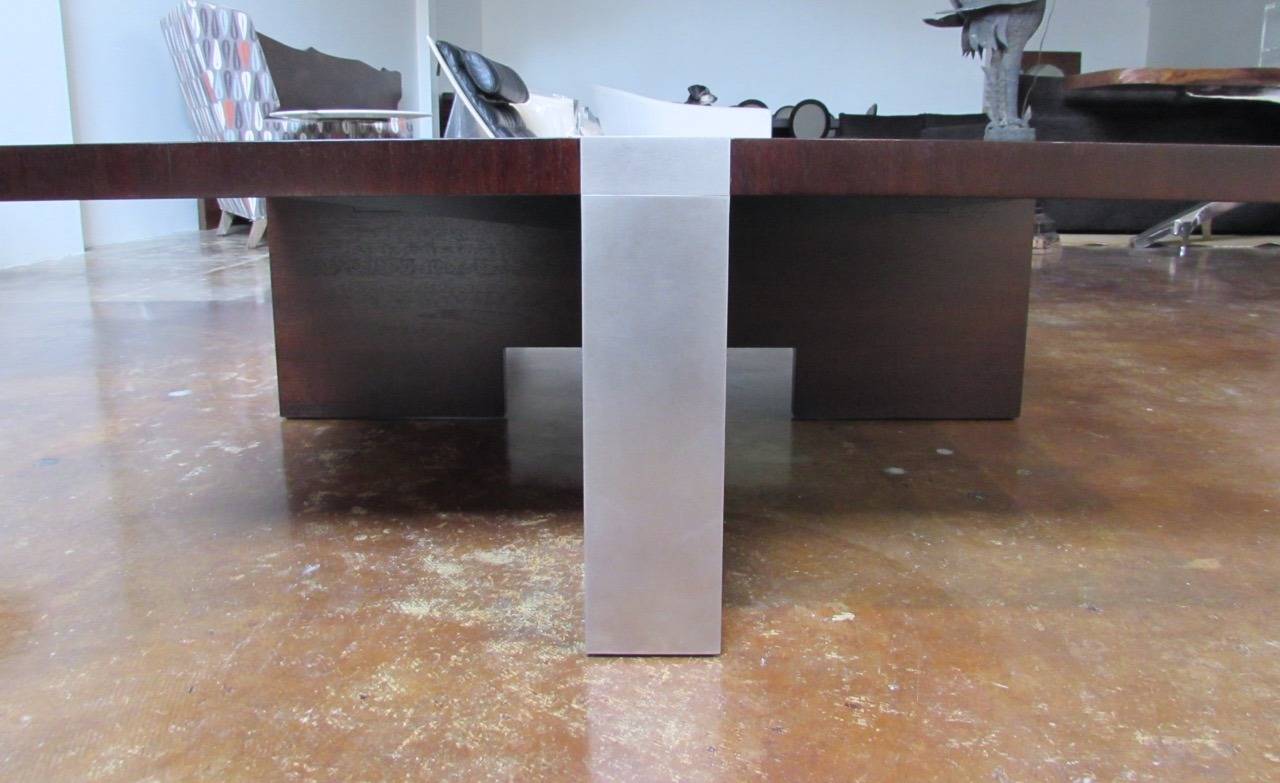 David Gulassa Planked Coffee Table In Excellent Condition For Sale In Dallas, TX
