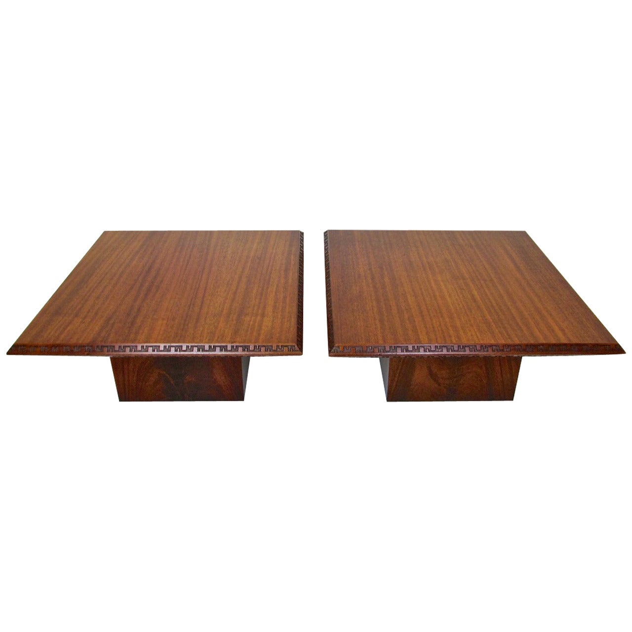 Pair of Frank Lloyd Wright Side Tables
