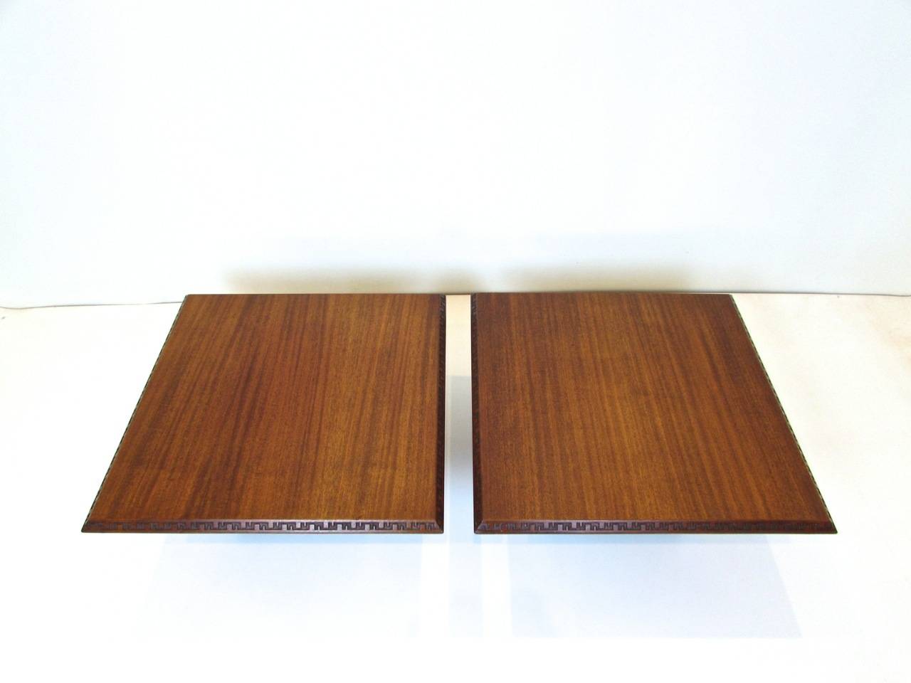 Pair of Frank Lloyd Wright Side Tables In Good Condition In Dallas, TX