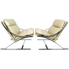 Pair of Paul Tuttle Zeta Lounge Chairs