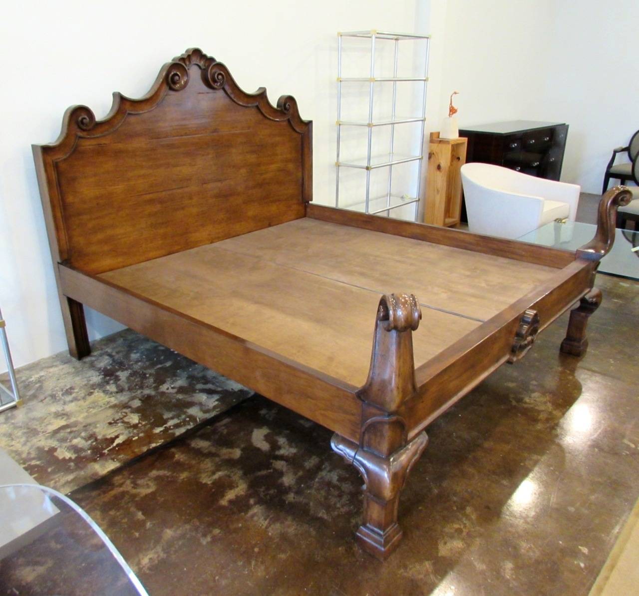 Contemporary Michael Taylor King Italian Bed