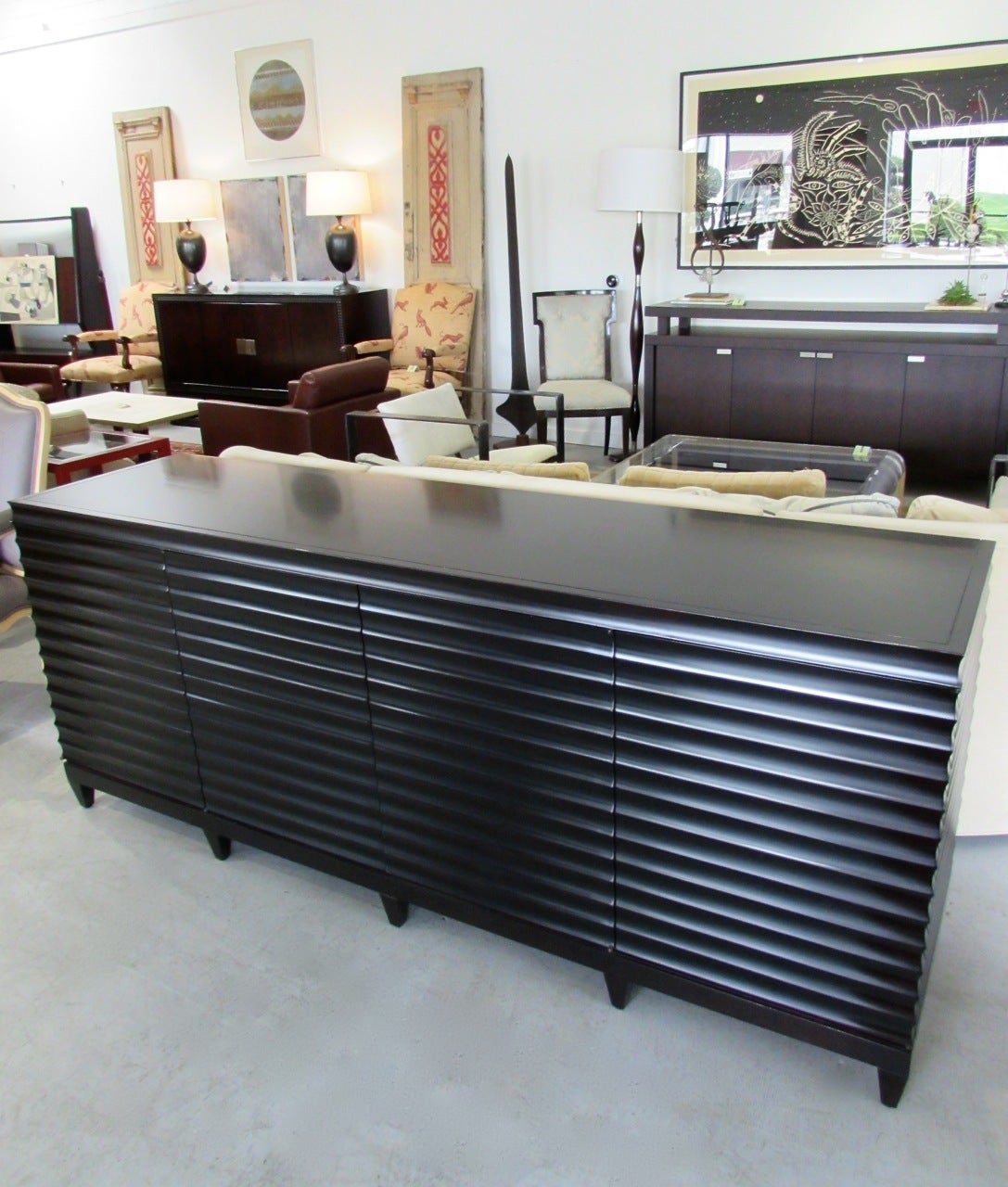 Low Fluted Cabinet by Barbara Barry for Baker Furniture.