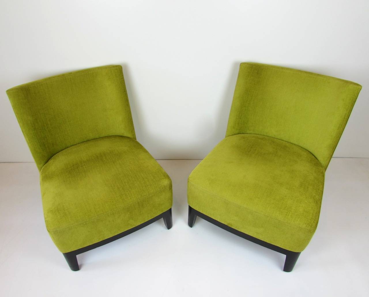 Contemporary Pair of Christian Liaigre for Holly Hunt Mandarin Chairs
