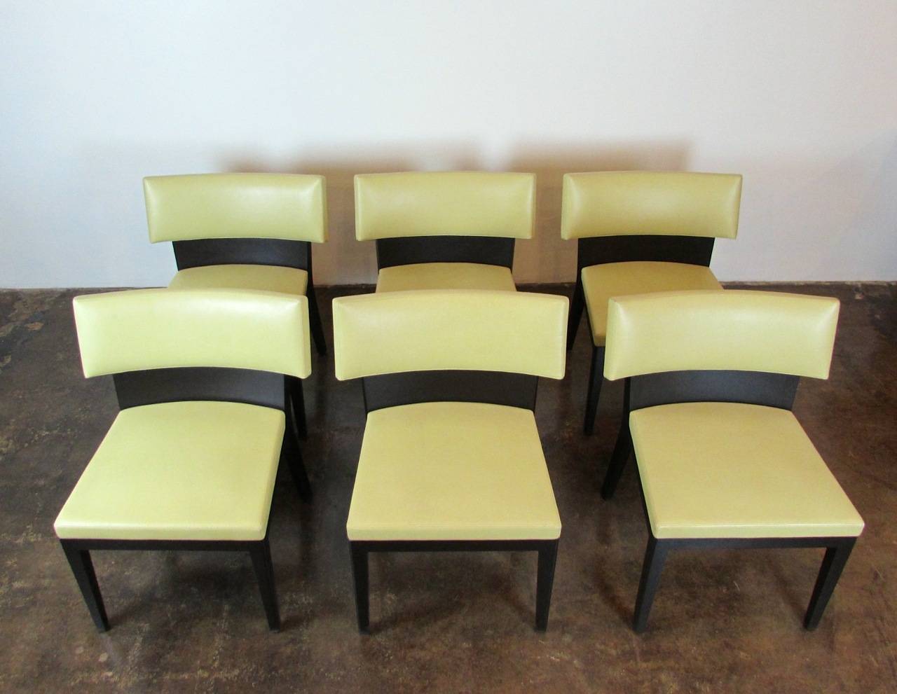 American Set of Six Christian Liaigre for Holly Hunt Dining Chairs