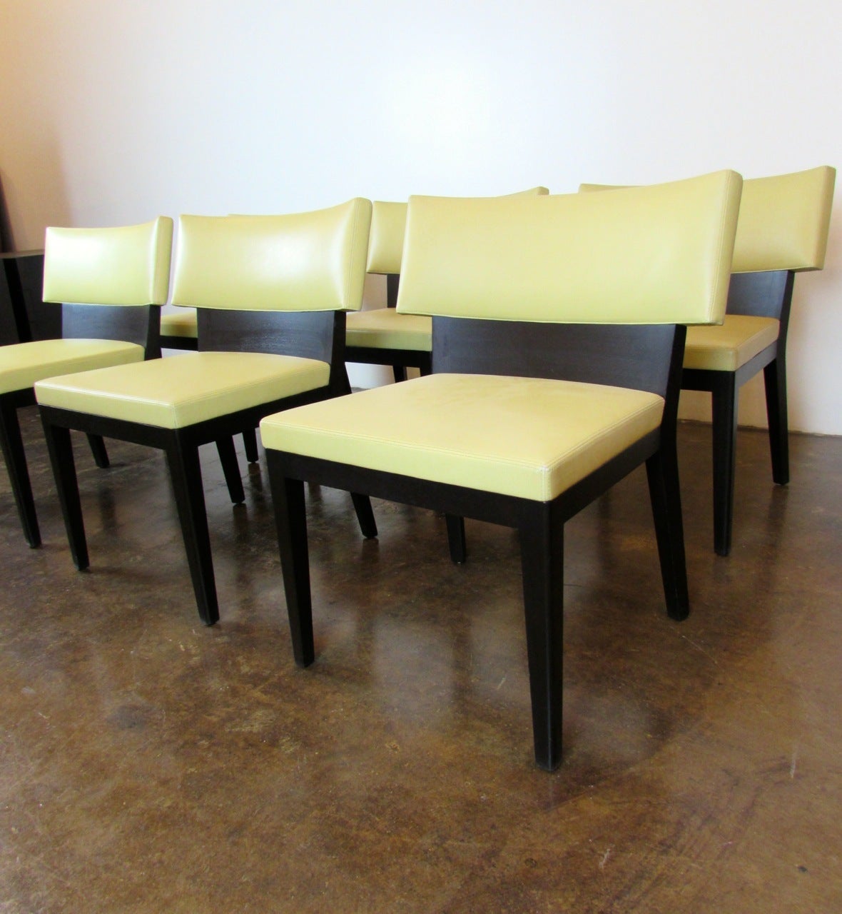 Set of Six Christian Liaigre for Holly Hunt Dining Chairs In Excellent Condition In Dallas, TX