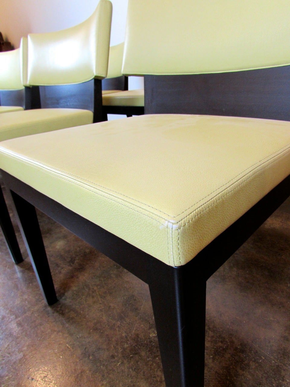 Contemporary Set of Six Christian Liaigre for Holly Hunt Dining Chairs
