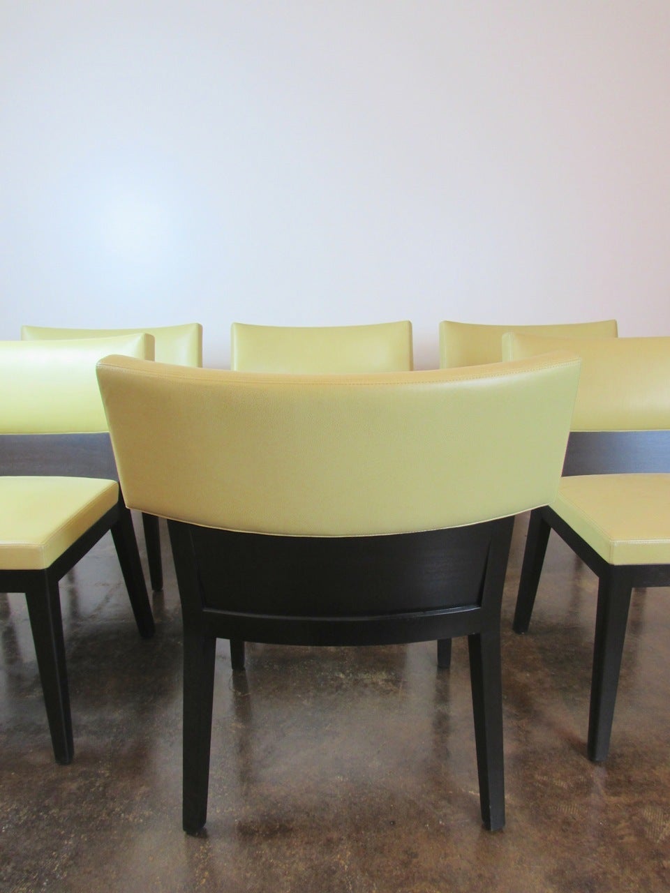 Mahogany Set of Six Christian Liaigre for Holly Hunt Dining Chairs