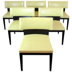 Set of Six Christian Liaigre for Holly Hunt Dining Chairs