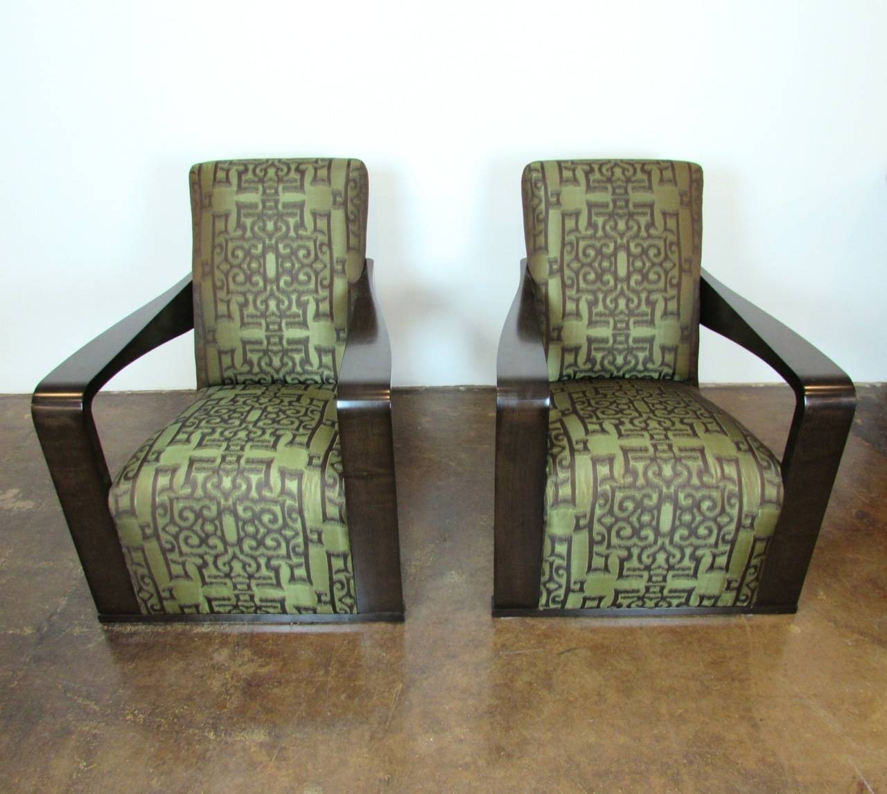 French Pair of Hugues Chevalier Ying Chairs