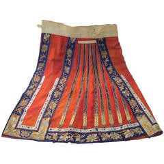 Embroidered Chinese Wedding Skirt, Early 20th Century