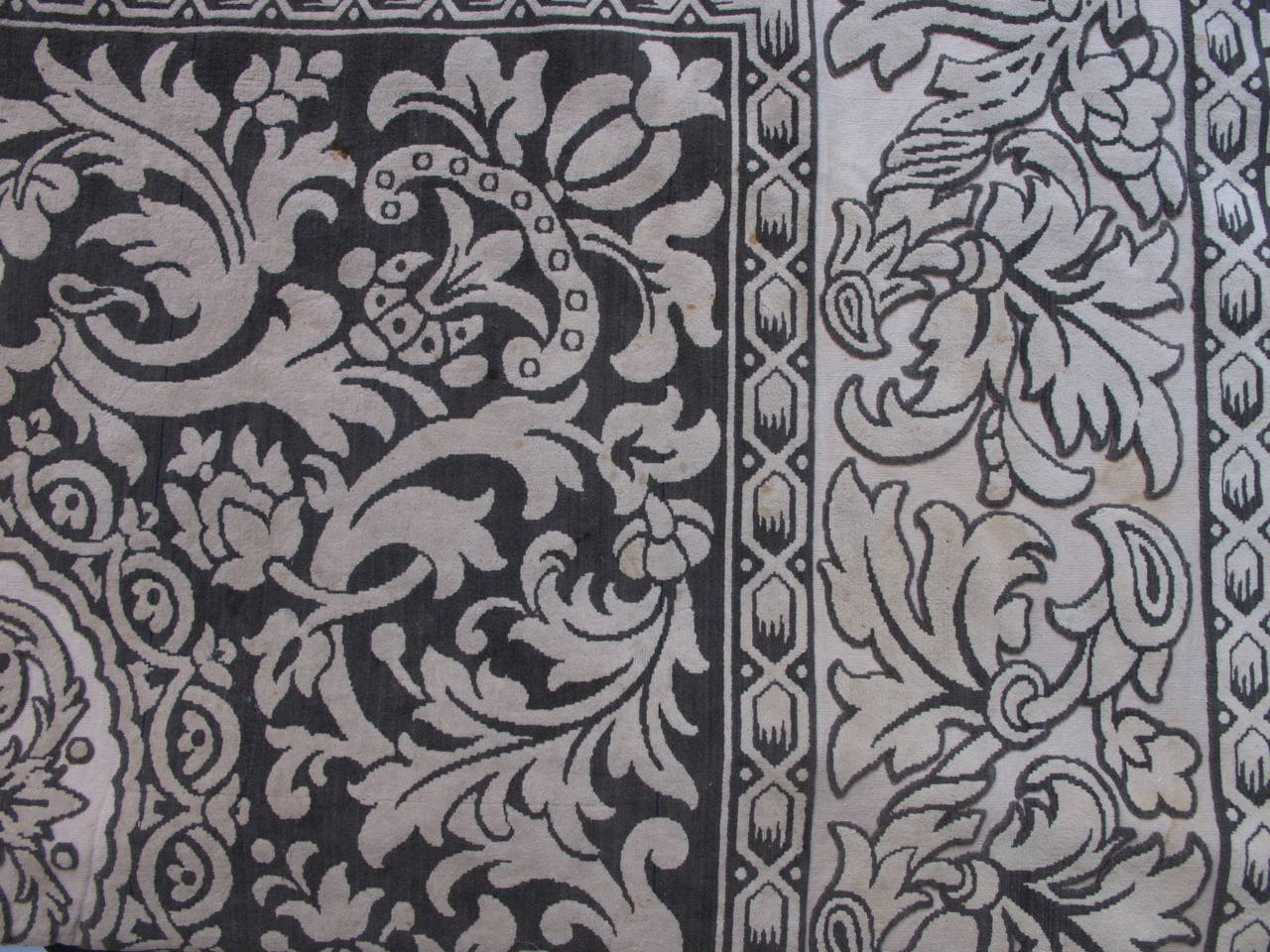 English Arts & Crafts Era Velvet Textile Panel For Sale