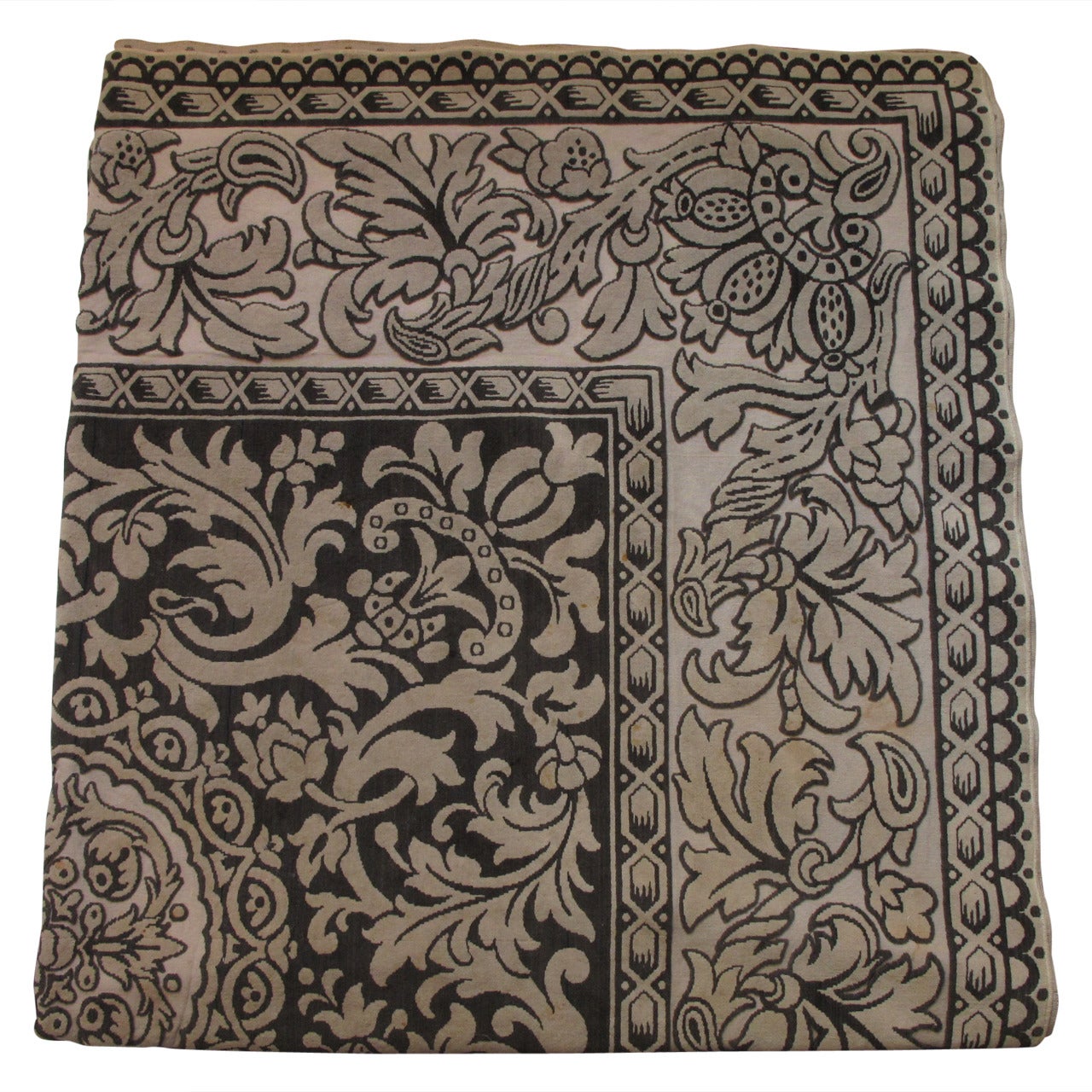 Arts & Crafts Era Velvet Textile Panel For Sale