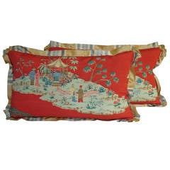 Chinoiserie Pillows, circa 1940s