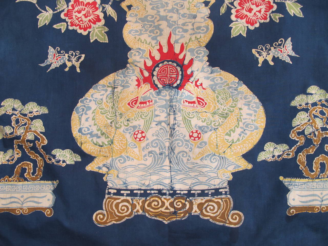 Early 20th Century Indonesian Batik Textile Panel